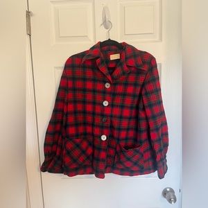 Vintage Pendleton Plaid Wool Jacket M/L